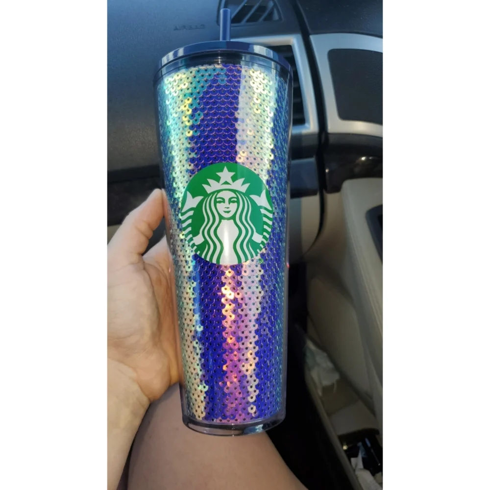 Starbucks Holiday 2020 Purple Sequin Color Shift Tumbler